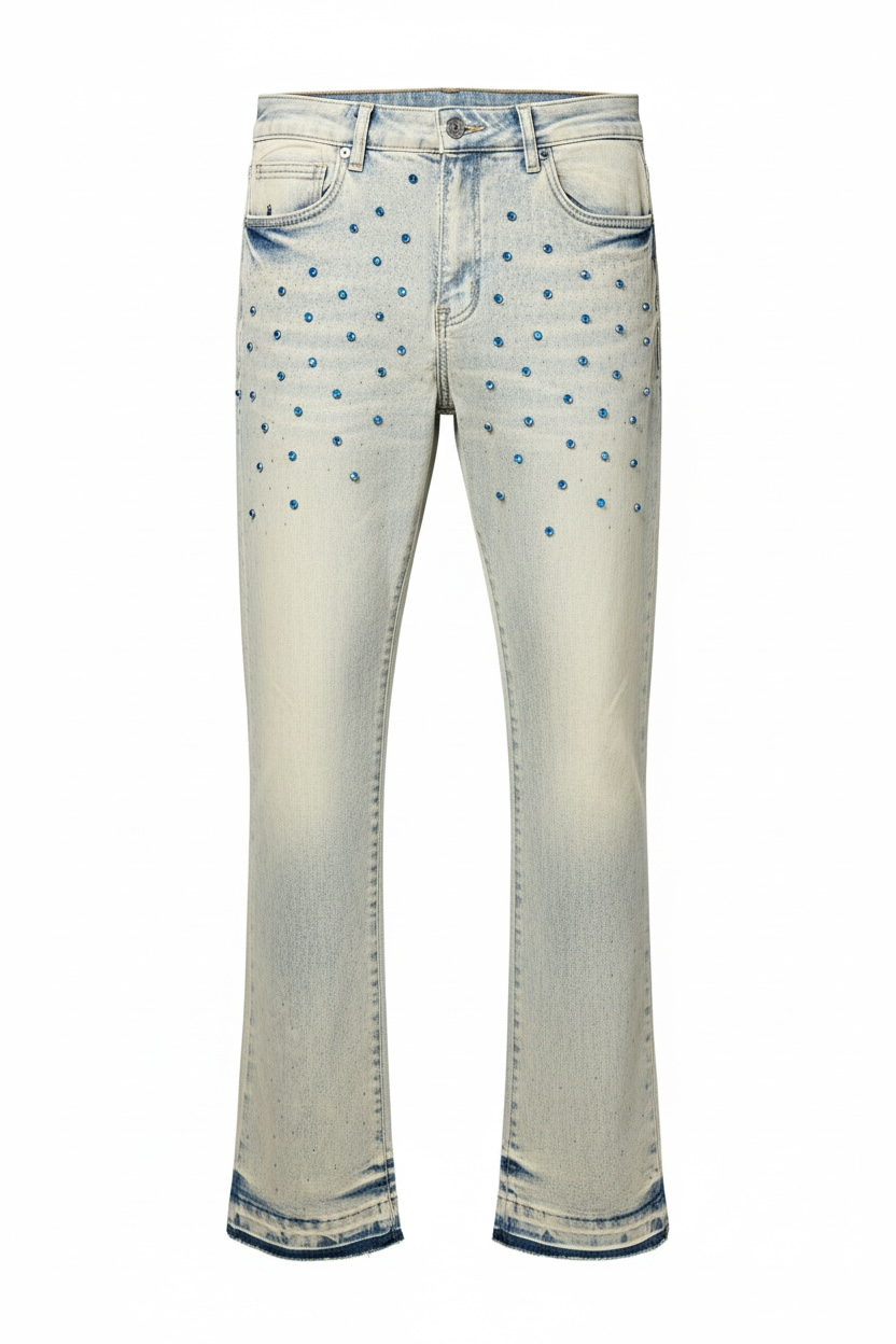 Blue Crystal Jeans