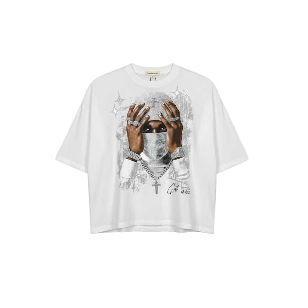 Ski Mask Boxy Crop T-Shirt