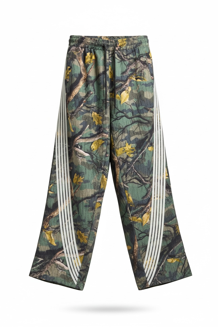 Camo Galaxy Stripe Windbreaker Pants