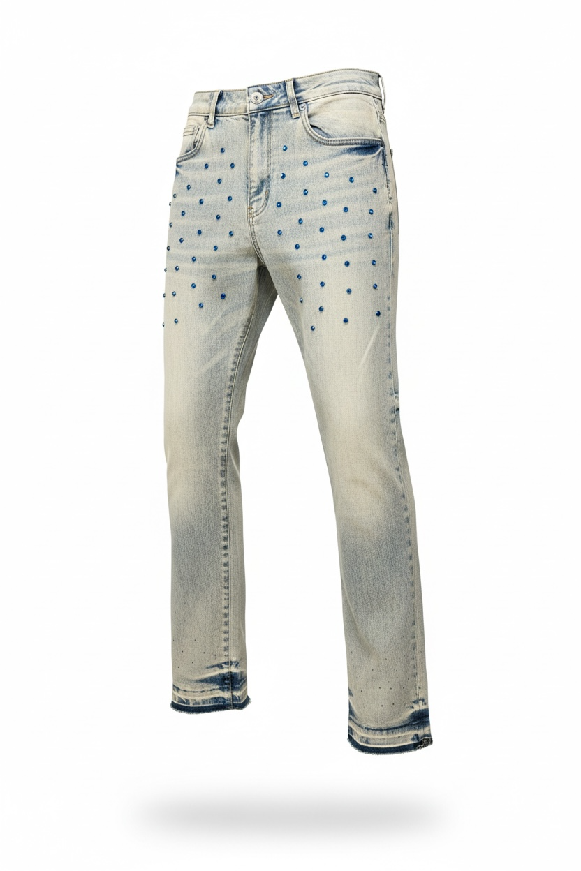 Blue Crystal Jeans
