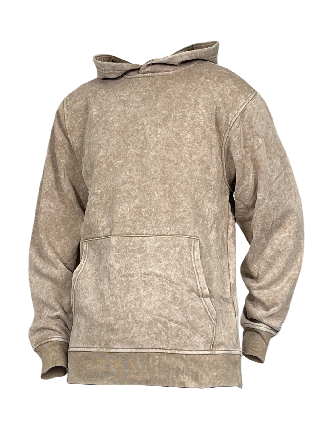 Men's Acid Wash Hoodie Khaki