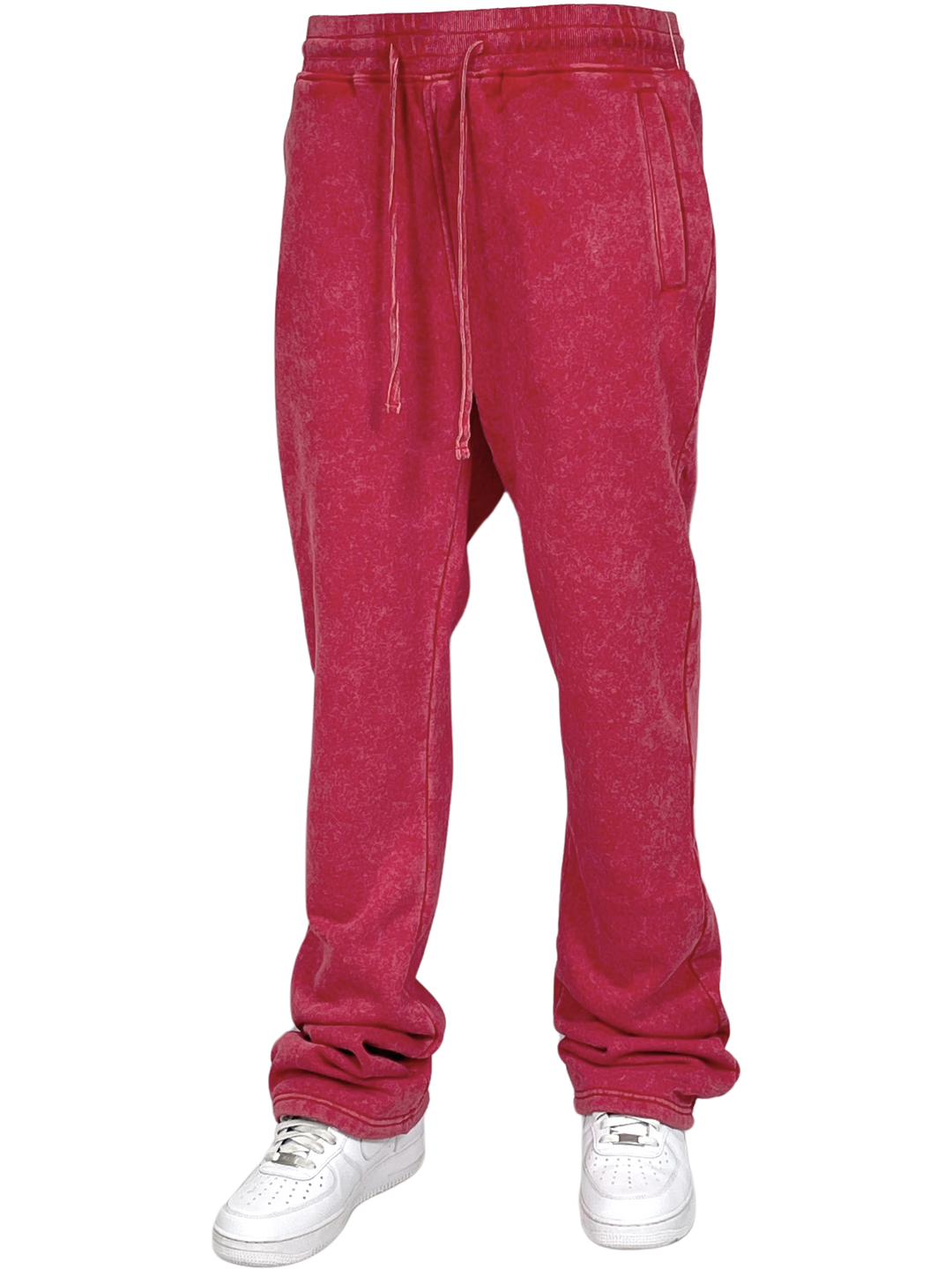 Men's Acid Wash Sweatpants Khaki