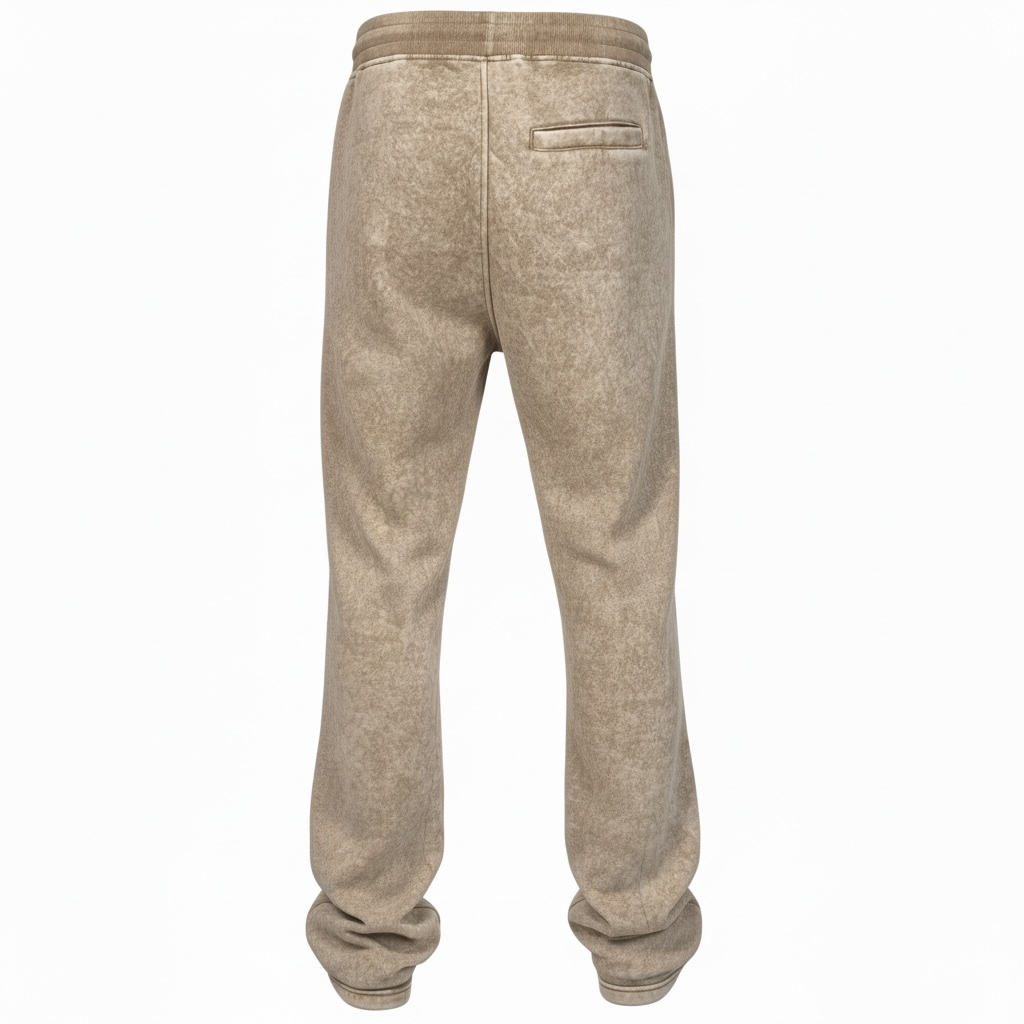 Men's Acid Wash Sweatpants Khaki