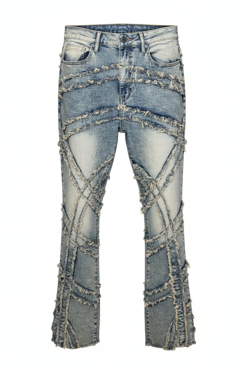 Bridge Fray Stacked Jeans
